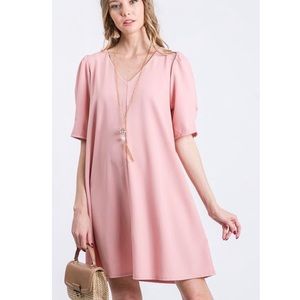 Puff sleeve dress